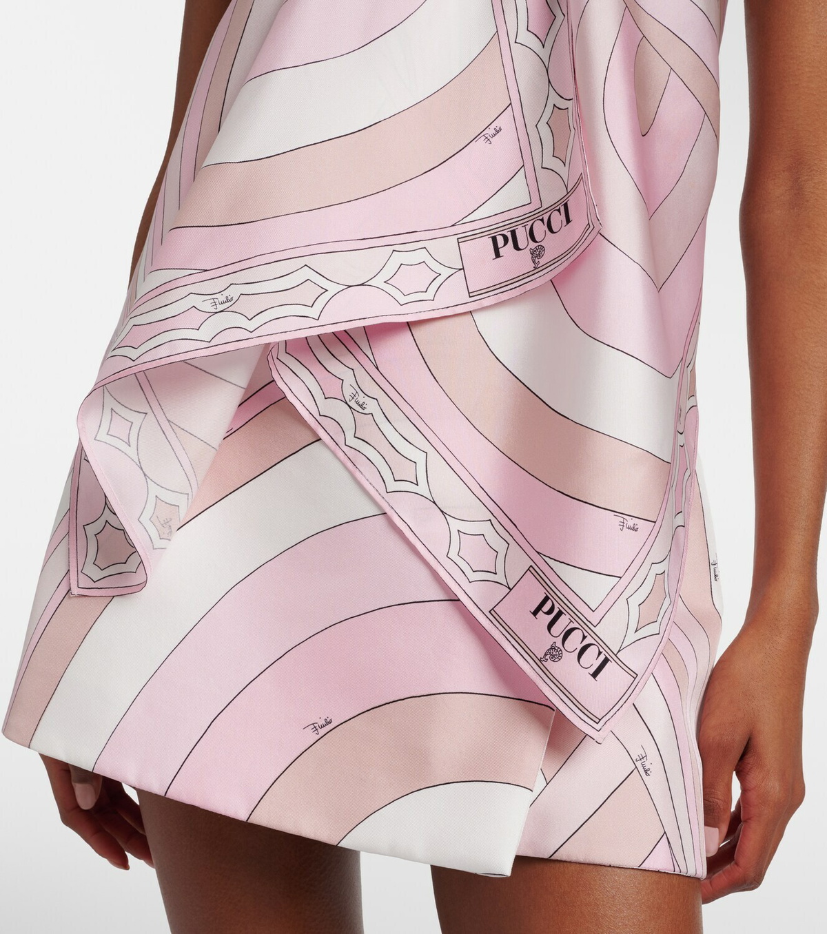 Pucci Iride halterneck silk twill top