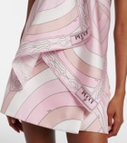 Pucci Iride halterneck silk twill top