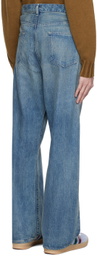 AURALEE Indigo Faded Jeans