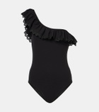 Ulla Johnson Solara Maillot ruflfed swimsuit