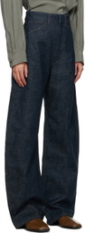 LEMAIRE Blue Curved Jeans