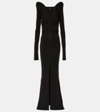 Entire Studios Ruched jersey maxi dress