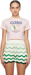 Casablanca Pink 'Equipement Sportif' T-Shirt