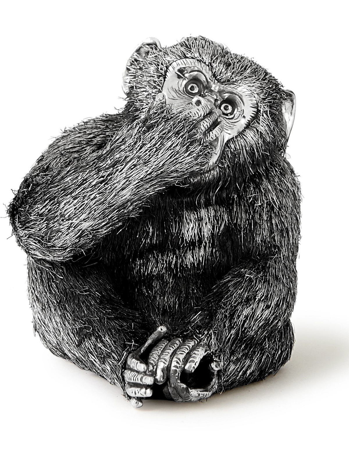 BUCCELLATI - Speak-No-Evil Monkey Silver Ornament