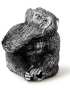BUCCELLATI - Speak-No-Evil Monkey Silver Ornament