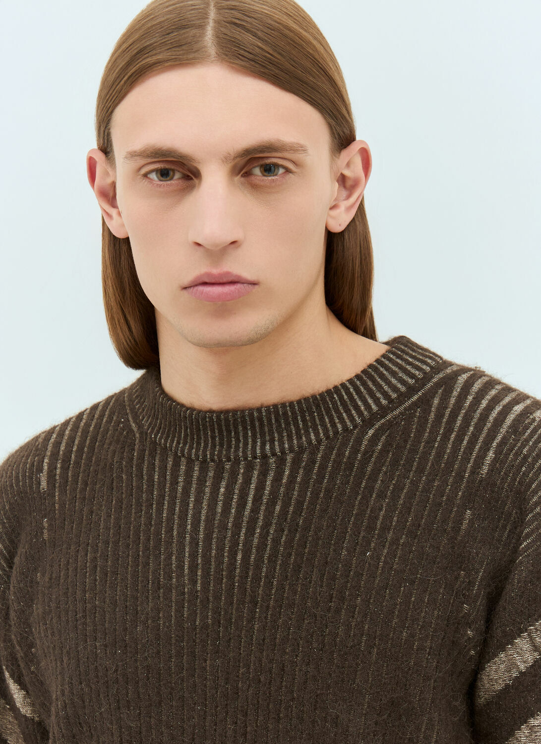 Charlie Constantinou Plated Pullover Hooded Sweater