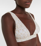 Missoni Mare Lamé plunge mid-rise bikini
