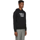 AMI Alexandre Mattiussi Black Printed Hoodie