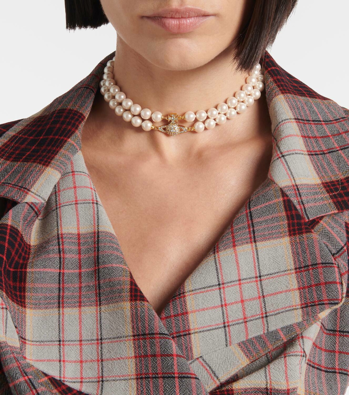 Vivienne Westwood Graziella embellished faux pearl choker Vivienne