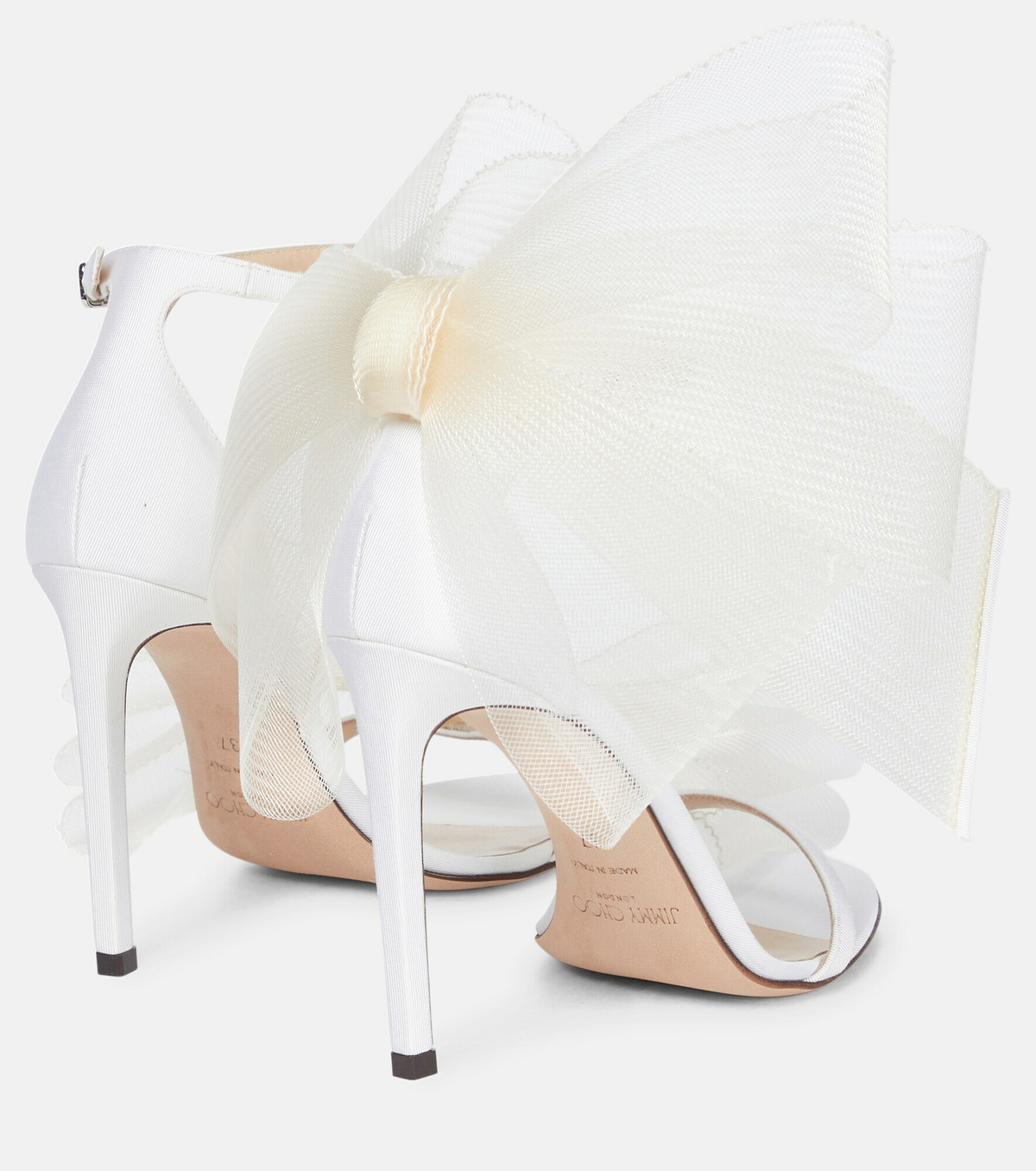 Jimmy Choo - Aveline 100 bow-trimmed sandals Jimmy Choo Jimmy Choo - Aveline 100 bow-trimmed sandals Jimmy Choo