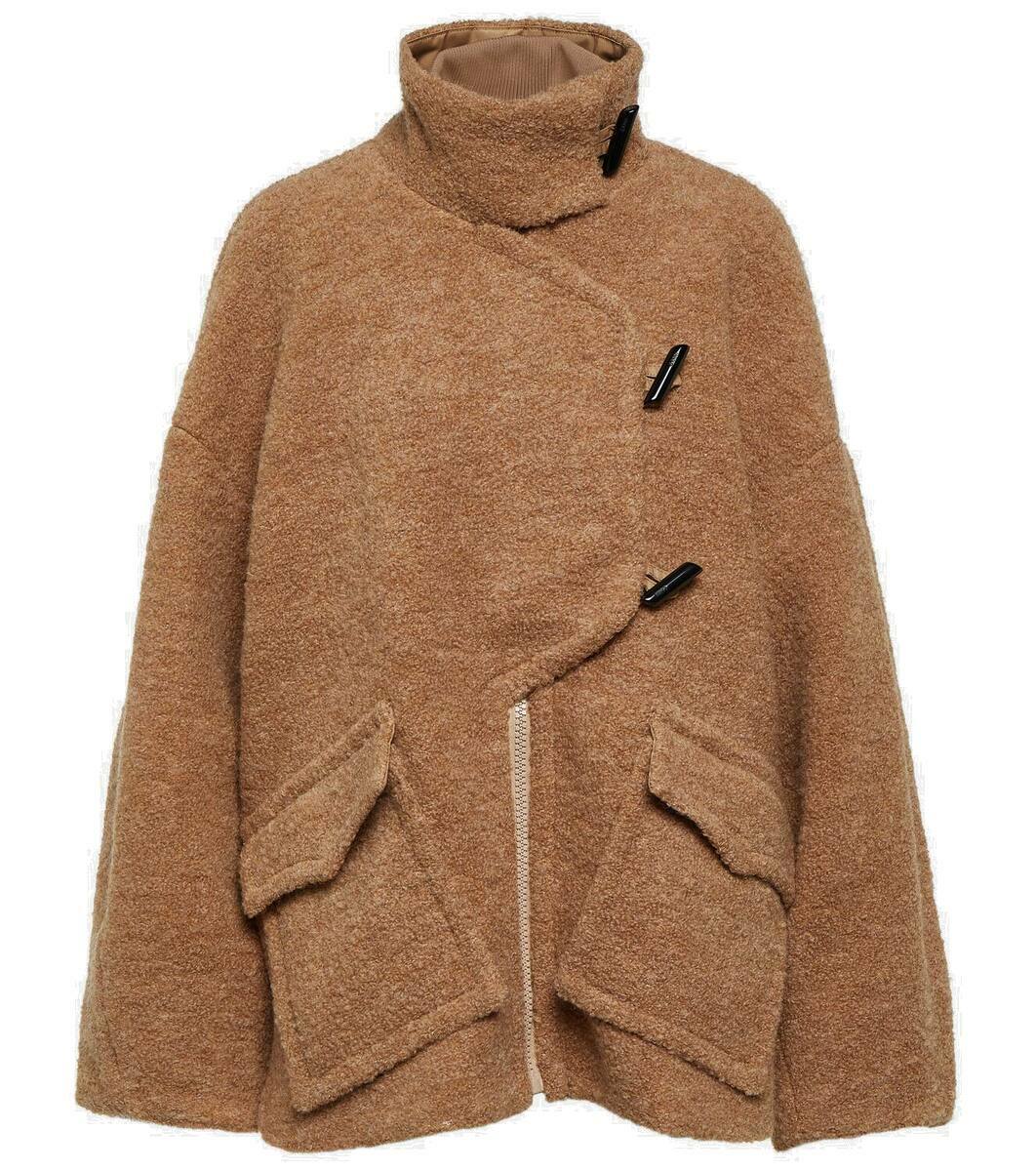 Ganni Wool-blend bouclé coat GANNI