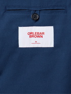 ORLEBAR BROWN - Edgar Stretch Cotton and Silk-Blend Blazer - Blue