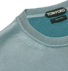 TOM FORD - Slim-Fit Silk and Merino Wool-Blend Sweater - Green