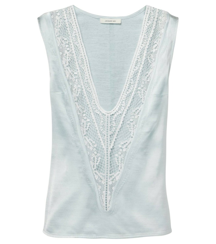 Photo: Jacques Wei Open-knit top