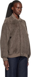 Lauren Manoogian Taupe Suri Bomber Jacket
