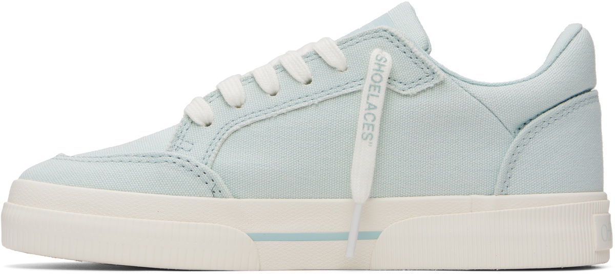 Off-White Blue Vulcanized Low Sneakers