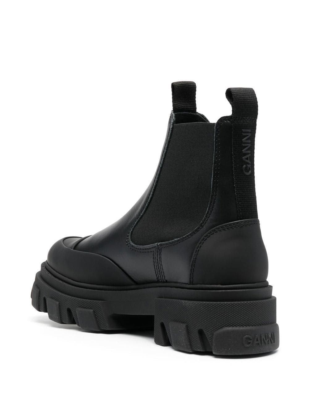 GANNI - Leather Chelsea Boots