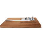 Lorenzi Milano - Stainless Steel and Walnut Oyster Set - Brown