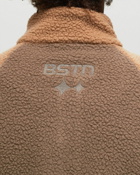 Bstn Brand Modern Sherpa Half Zip Brown - Mens - Half Zips