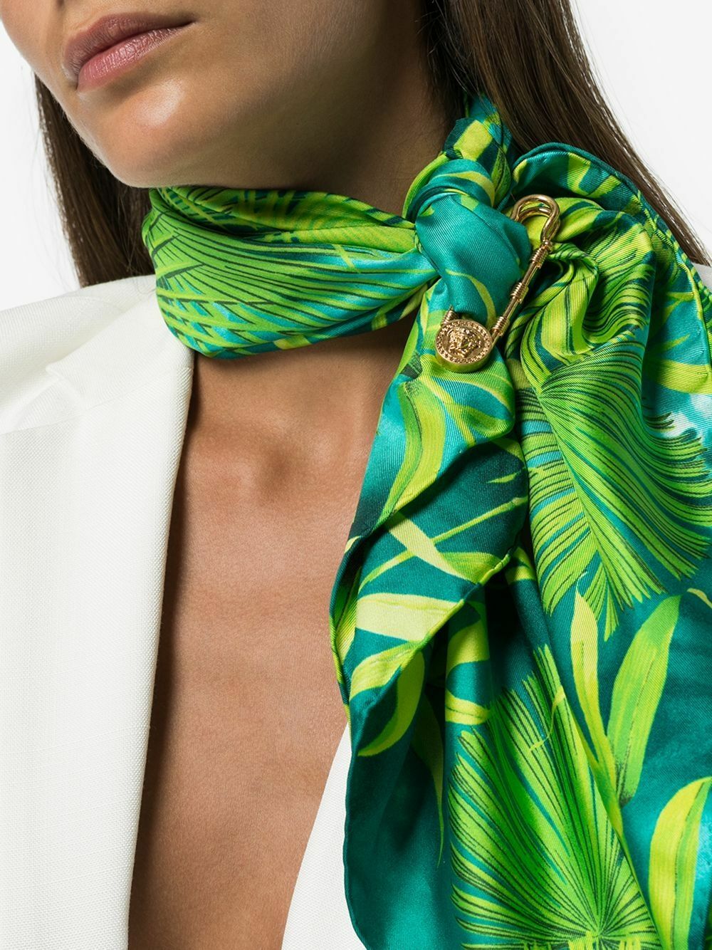Versace Gold-Tone Medusa Safety Pin Brooch Versace Versace Gold-Tone Medusa Safety Pin Brooch Versace