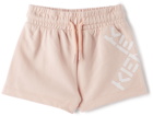 Kenzo Baby Pink Logo Shorts