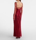 Clio Peppiatt Chandelier embellished tulle gown