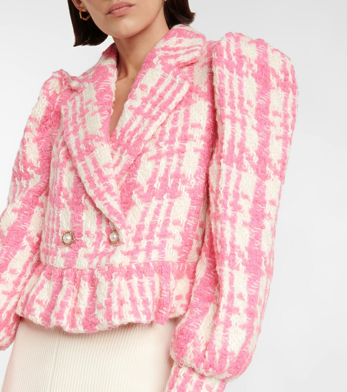 LoveShackFancy Braelynn cropped jacket