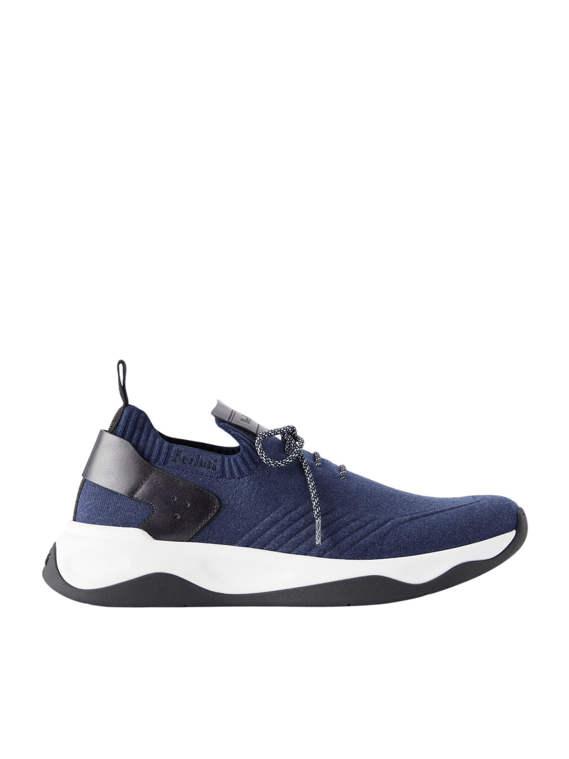 Berluti - Fast Track Perforated Venezia Leather Sneakers - Blue