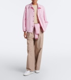Jil Sander Suede-trimmed leather low-top sneakers