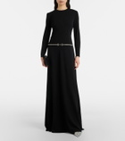 Gucci Horsebit embellished jersey maxi dress