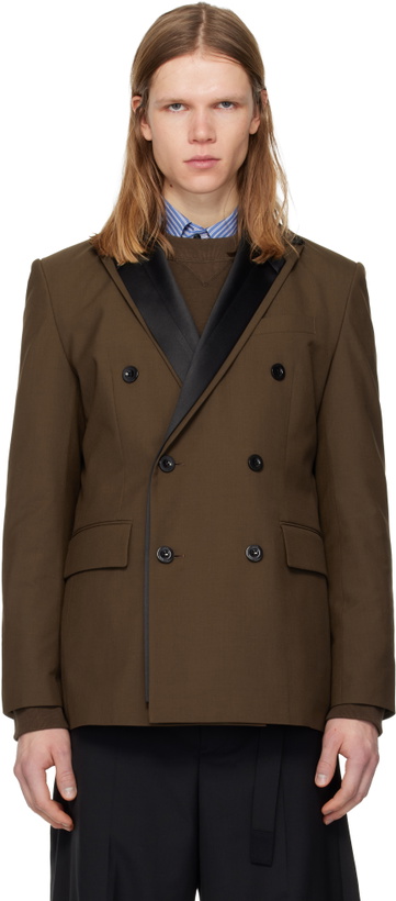 Photo: sacai Brown Suiting Blazer
