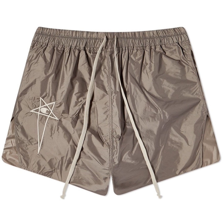 Photo: Rick Owens Women's x Champion Dolphin Boxers in Dust