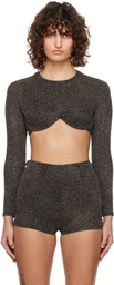 Beaufille Black & Gold Ariel Blouse