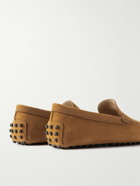 Tod's - Pantofola Gommino Nubuck Driving Shoes - Brown
