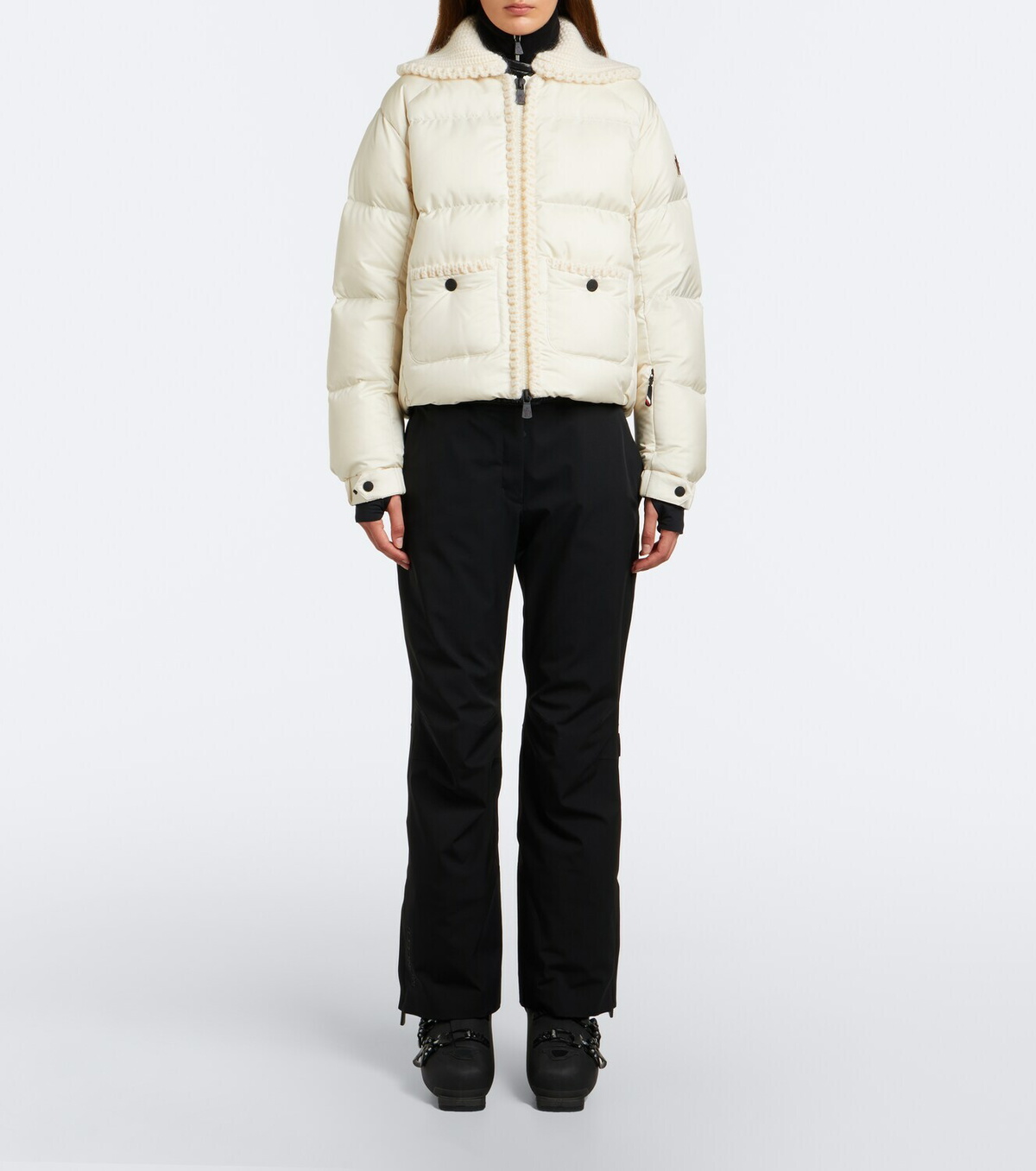 Moncler Grenoble Wool-trimmed down ski jacket