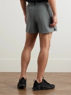 Nike Training - Flex Rep 4.0 Straight-Leg Mesh-Trimmed Dri-FIT Stretch-Ripstop Shorts - Gray