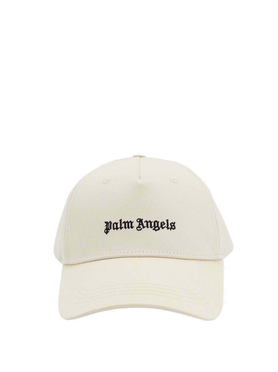 Palm Angels Hat White Mens Palm Angels