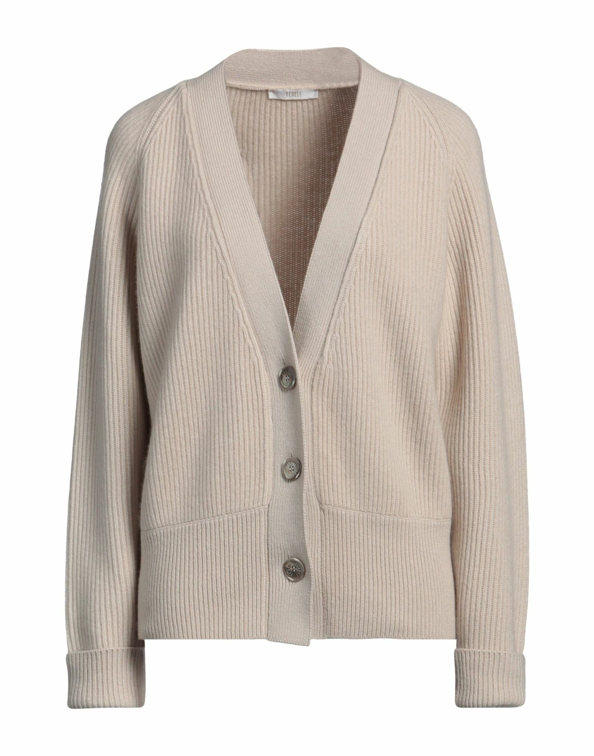 Fedeli Womens Cardigan in Beige