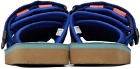 Suicoke Blue & Orange MOTO-JC01 Sandals
