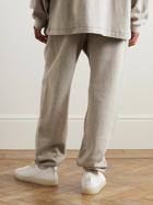 FEAR OF GOD ESSENTIALS - Logo-Appliquéd Cotton-Blend Jersey Sweatpants - Neutrals