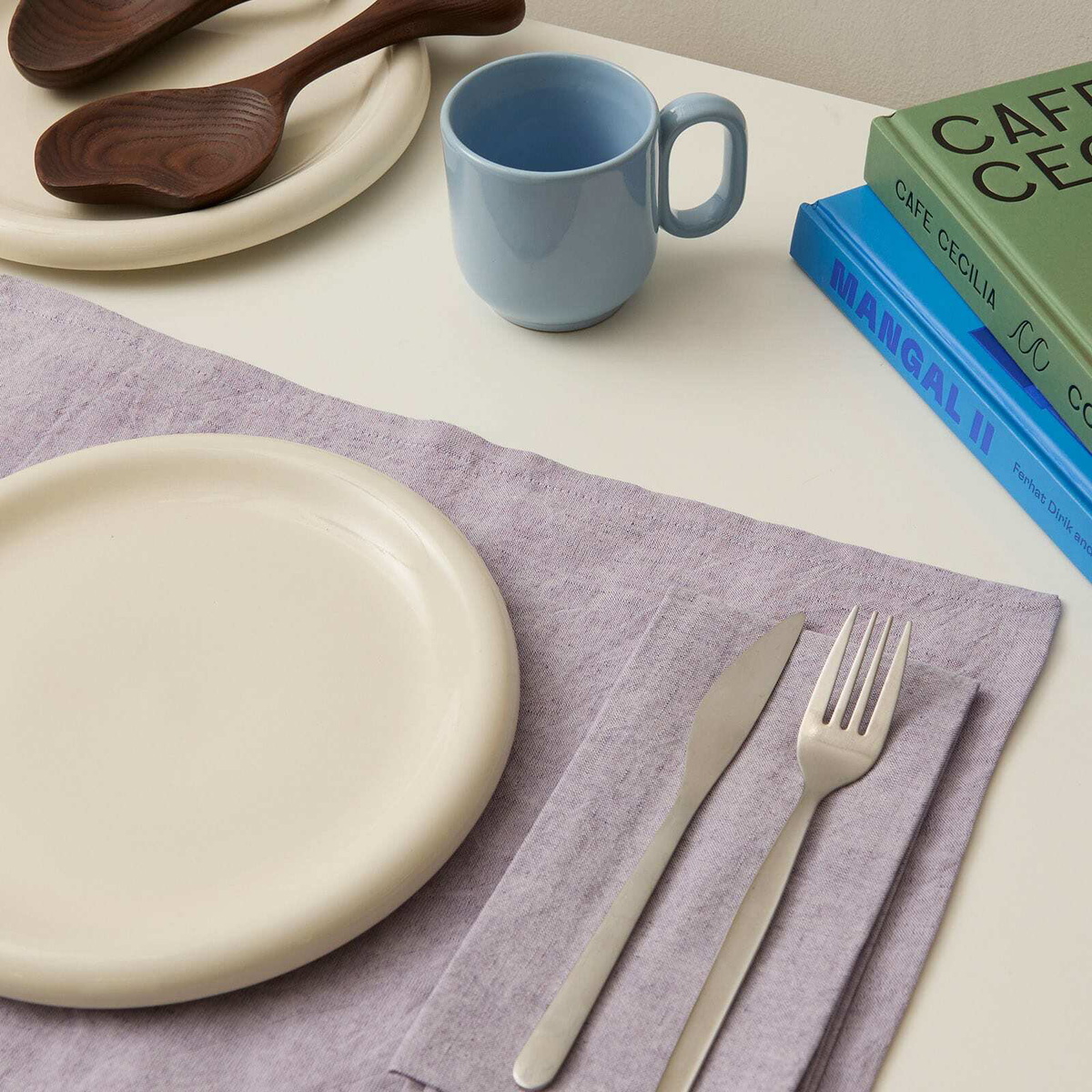 HAY Tavolo Napkin/Placemat - Set of 4 in Soft Purple 