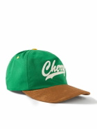 Cherry Los Angeles - Logo-Appliquéd Cotton-Twill and Suede Baseball Cap