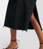 Agolde Della denim midi skirt