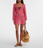 ViX Paula Hermanny Lidi floral sheer beach dress