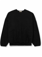 Fear of God - Logo-Appliquéd Cotton-Jersey Sweatshirt - Black