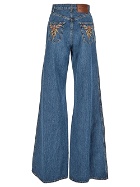 Etro Floral Pockets Flared Jeans