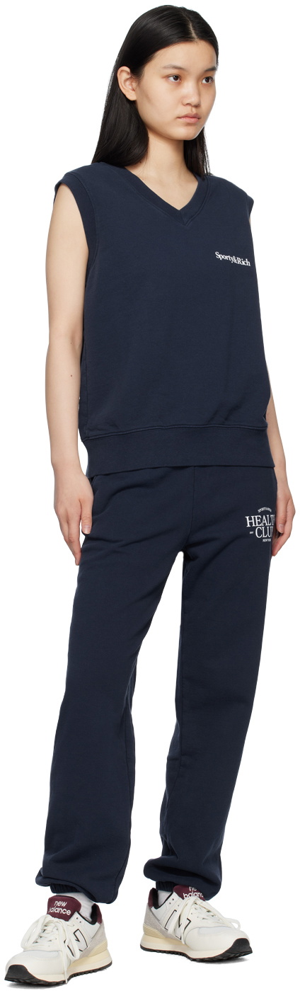 Sporty & Rich Navy 'Health Club' Lounge Pants Sporty & Rich