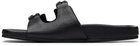 rag & bone Black Rue Leather Sandals