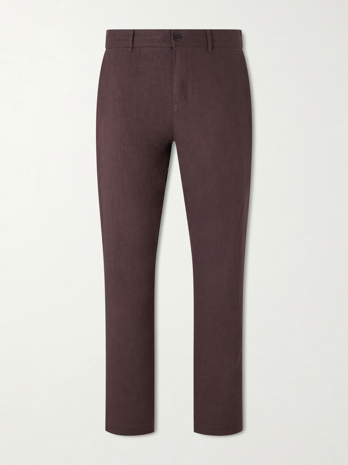 Onia - Straight-Leg Linen-Blend Trousers - Brown