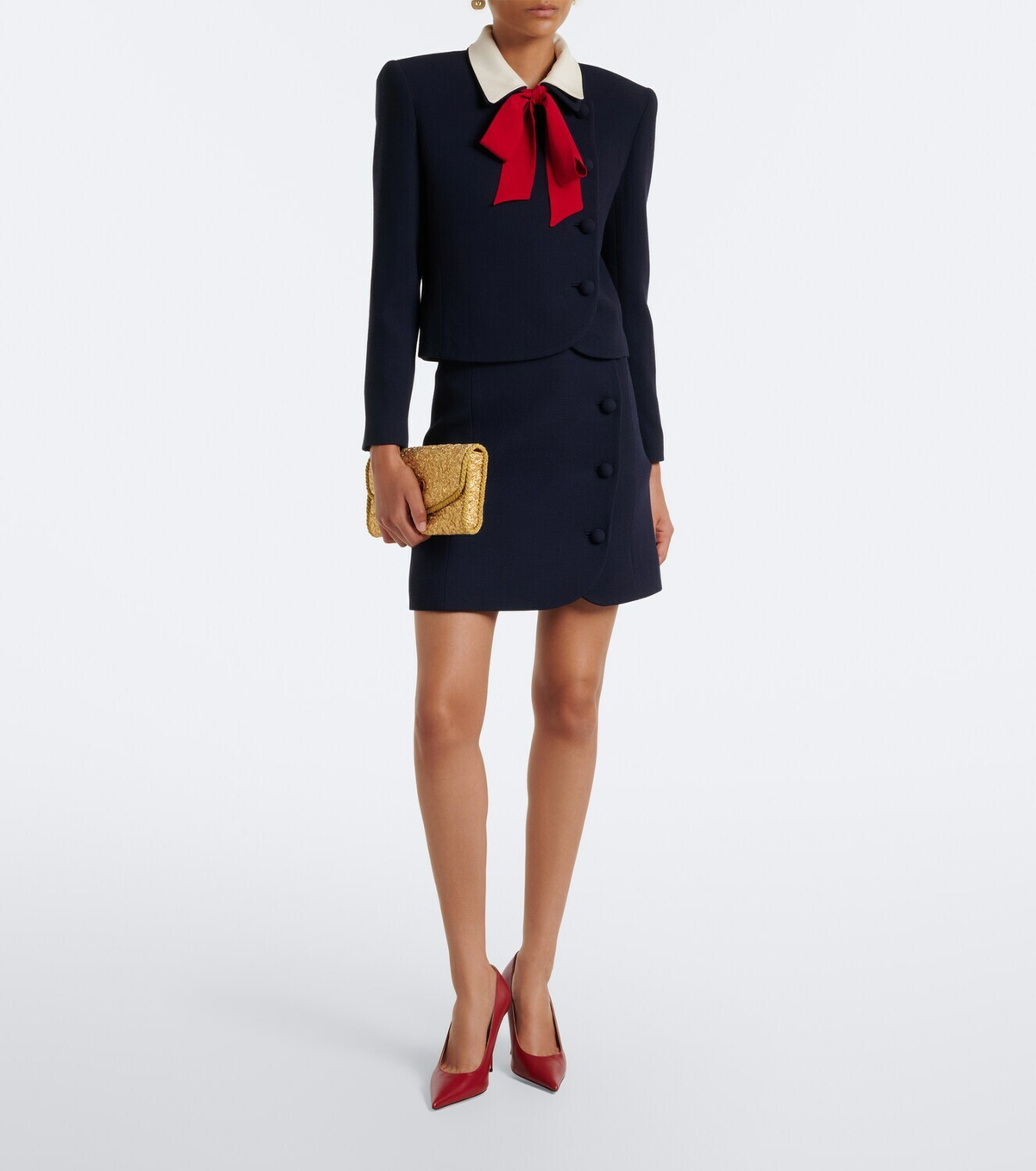 Valentino Virgin wool crêpe miniskirt